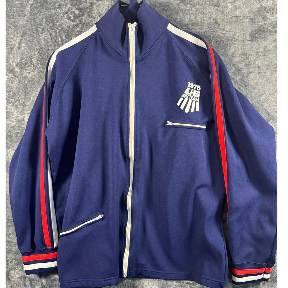 True x Vintage Add In 1975 US Ski Team Full Zip Olympic Track Jacket Men’s XL